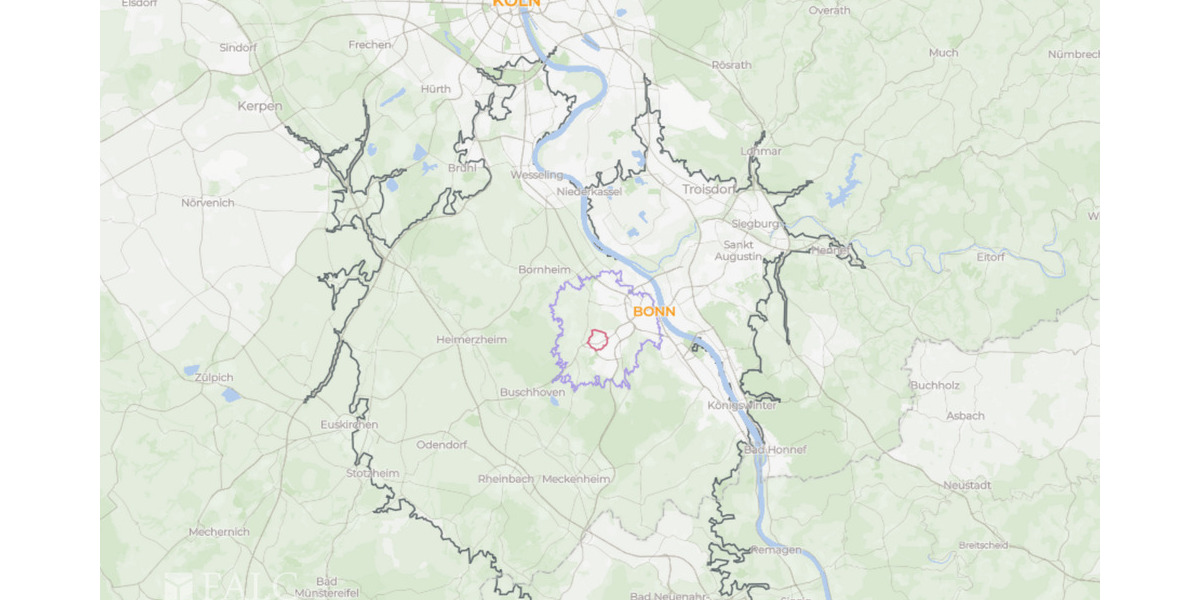 Etagenwohnung Bonn Duisdorf - 2 Zimmer, 55 m&sup2;, 184.000&euro; | Angebot:25278113