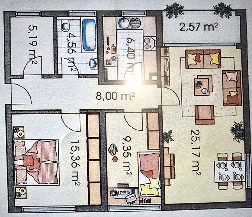 Wohnung zum Mieten in Hilden 870 € 76 m²
