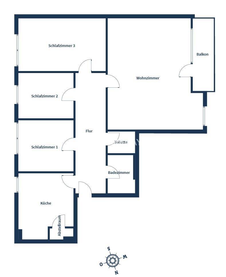 Raumwunder! Geräumige, helle 4-Zimmer-Wohnung auf 106 m² mit Westbalkon & TG-Stellplatz