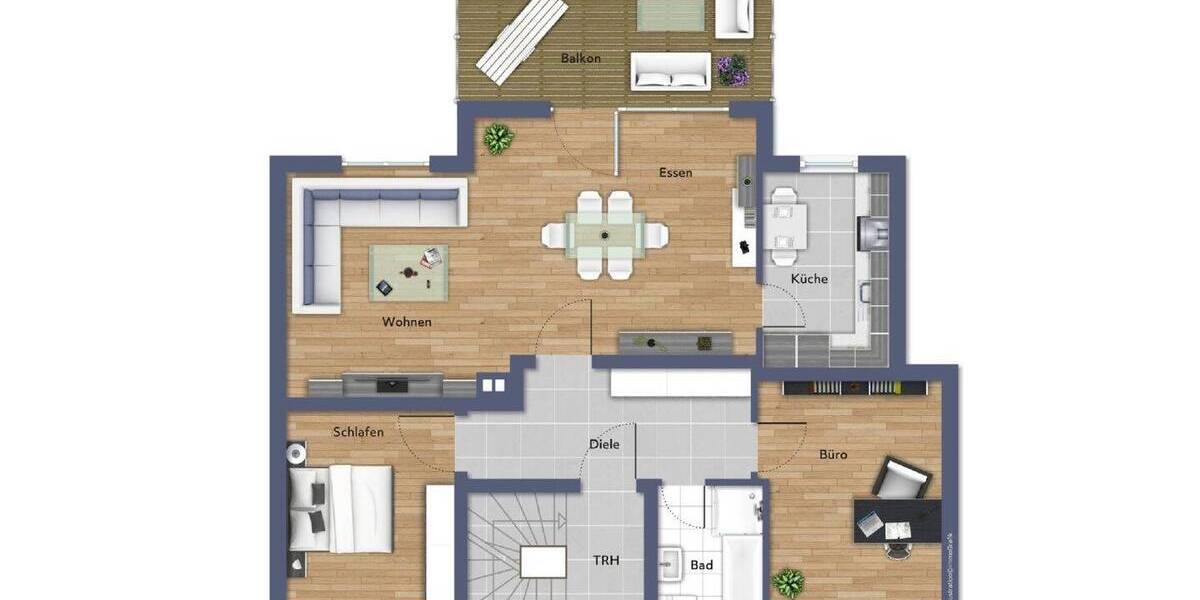 Etagenwohnung Lohmar - 3 Zimmer, 81 m&sup2;, 900&euro; | Angebot:26346417