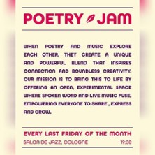 Poetry Jam 22.05.2026 Salon De Jazz
