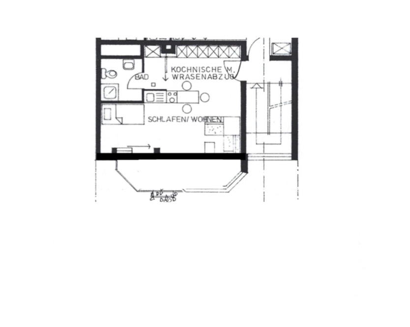 Helles Apartment im Dachgeschoss mit großem Balkon in Raderthal zimmer
