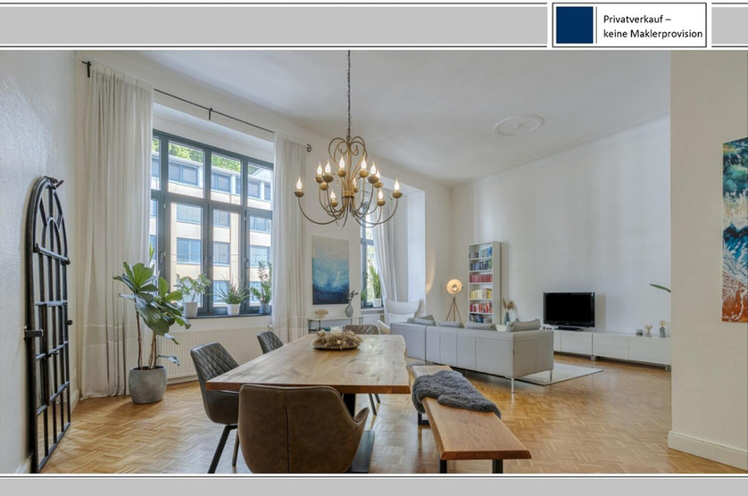 Provisionsfrei: Stilvolle Altbau-LoftWohnung mit Stuck in Ddorf