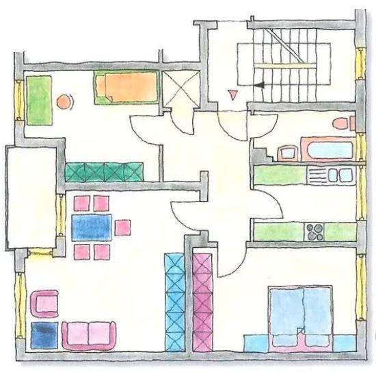 Etagenwohnung Köln Kalk - 3 Zimmer, 70 m&sup2;, 319.000&euro; | Angebot:26113203