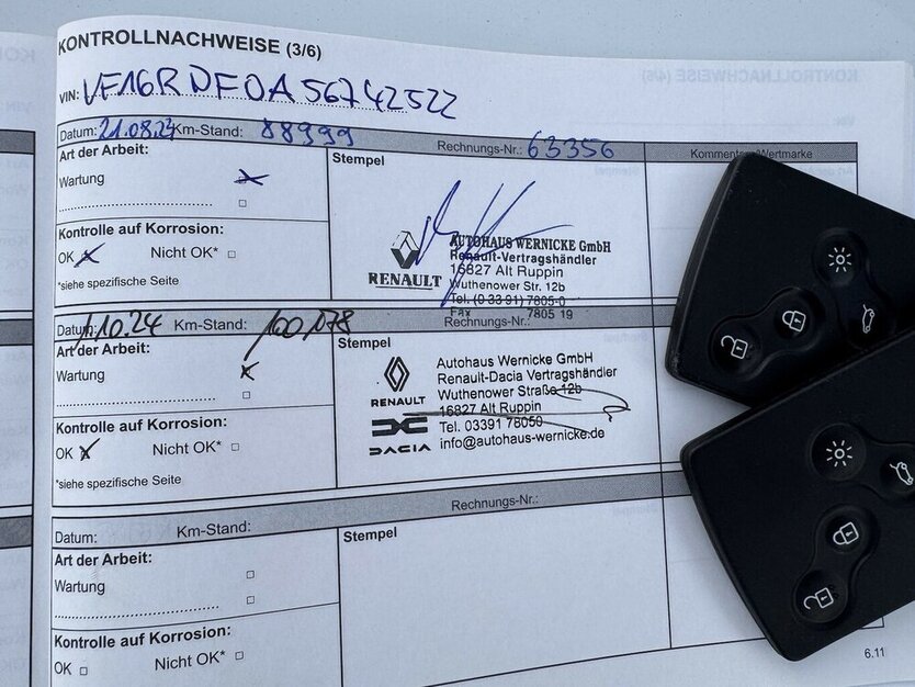 Renault Clio Cargo 2-Si. Klima Navi ServNeu Temp.1Hd EU6 100.000 km 7.250 € Erftstadt 50374