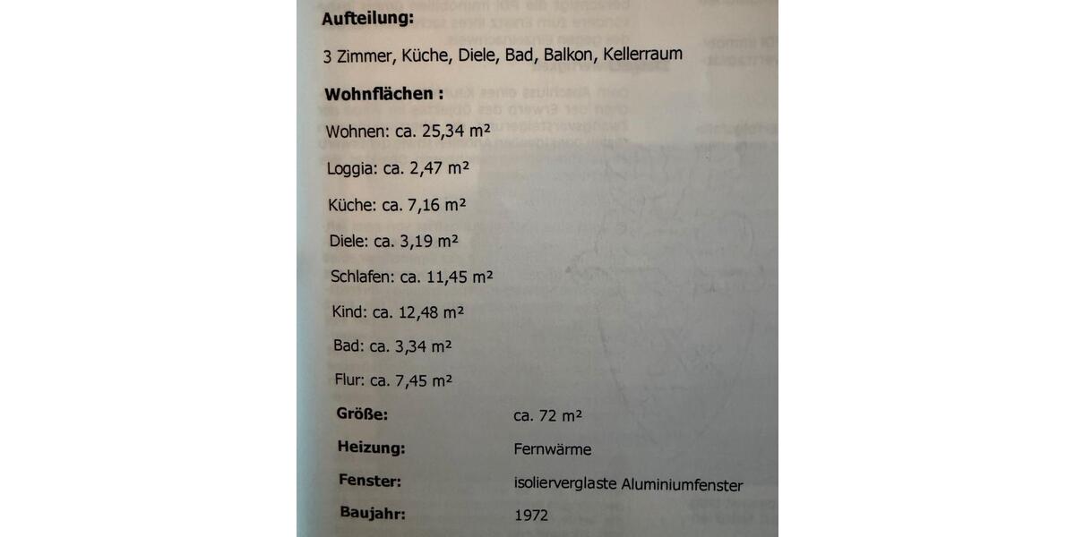 Etagenwohnung Köln Kalk - 3 Zimmer, 72 m&sup2;, 198.000&euro; | Angebot:27157952