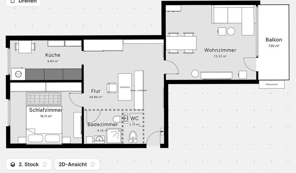 Gepflegte Eigentumswohnung 2 Zimmer Balkon in Köln Vingst 2 zimmer