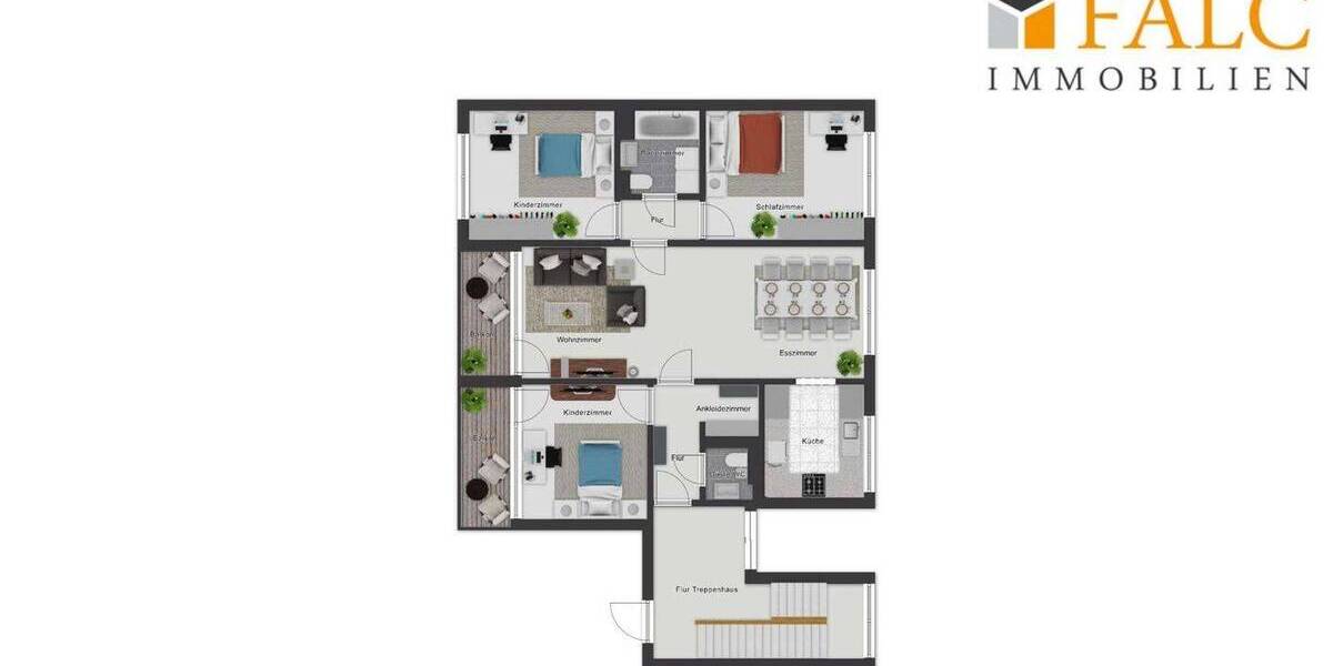 Etagenwohnung Köln-Zündorf Zündorf - 4 Zimmer, 84 m&sup2;, 329.000&euro; | Angebot:26219576
