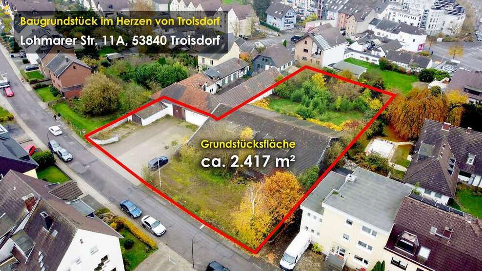 Grundstück zu verkaufen in Troisdorf-Mitte 1.950.000 € 2417 m²