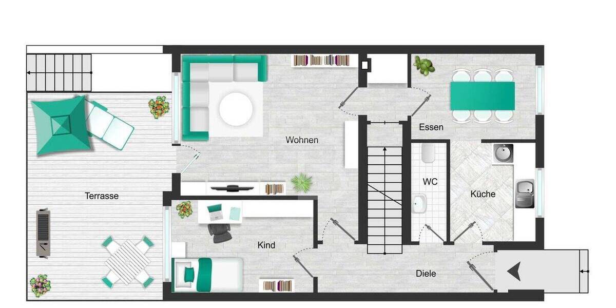 Reihenmittelhaus Köln Neubrück - 7 Zimmer, 164 m&sup2;, 595.000&euro; | Angebot:26778460
