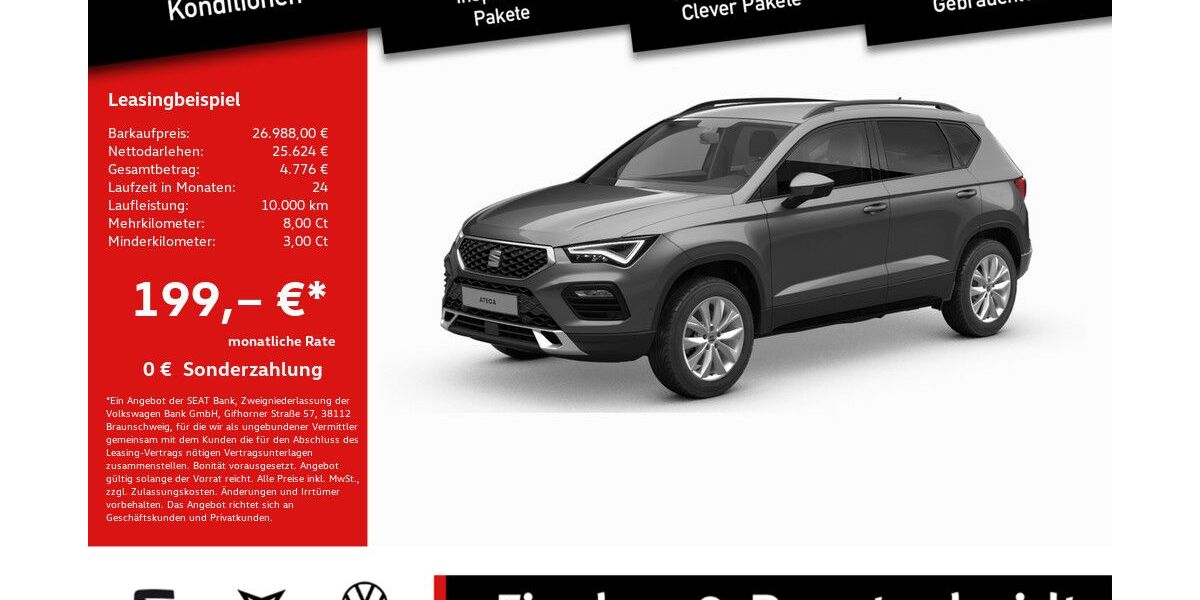 Seat Ateca 20.695 km 26.988 &euro; Lohmar 53797