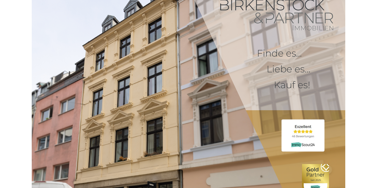 Etagenwohnung Köln Innenstadt - 2 Zimmer, 40 m&sup2;, 330.000&euro; | Angebot:26470596