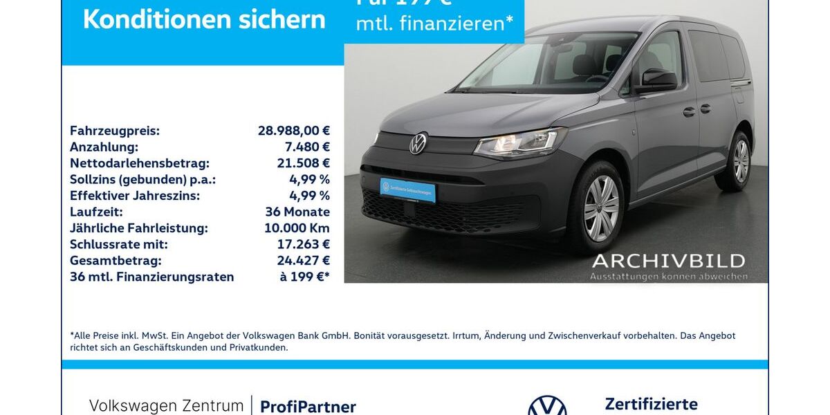 VW Caddy 2.648 km 26.980 &euro; Leverkusen 51379