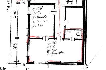 Büro zu vermieten Teilvermietung ca 25m² zimmer