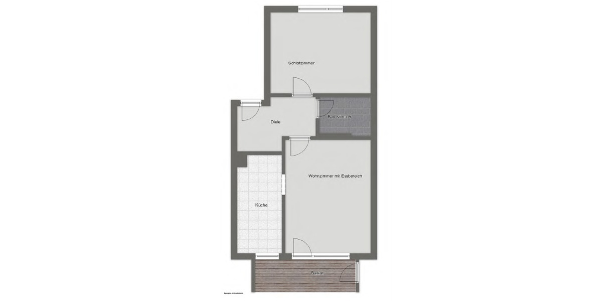 Erdgeschoßwohnung Köln Mülheim - 2 Zimmer, 55 m&sup2;, 1.000&euro; | Angebot:25499339