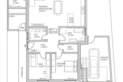 Neubau - Erdgeschoss Wohnung - Erstbezug Sommer 2026 3 zimmer