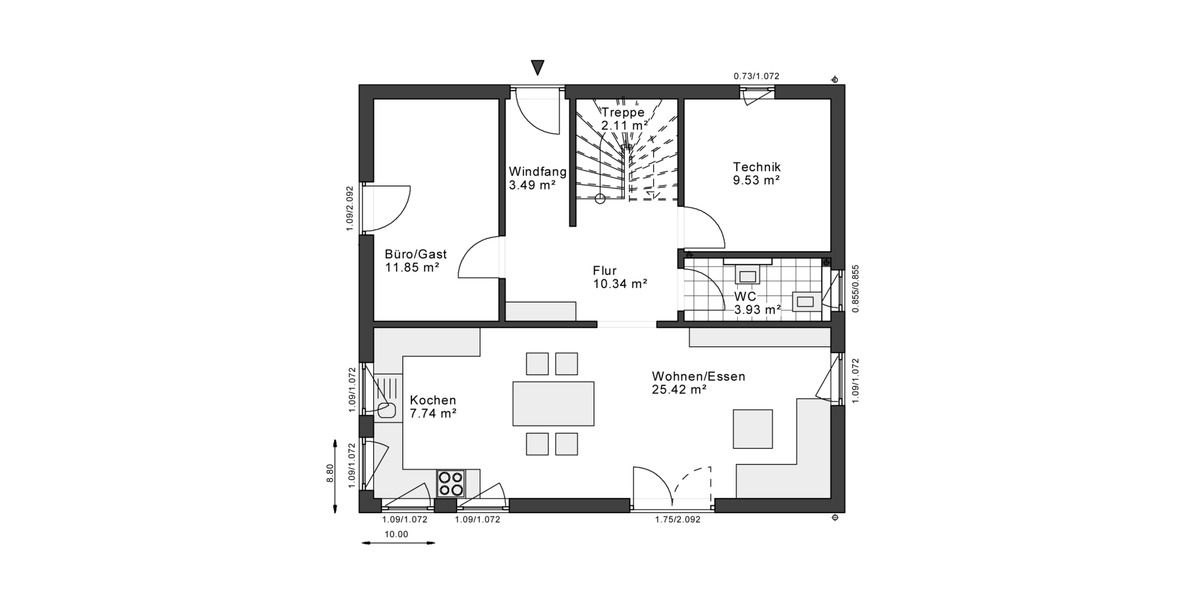 Einfamilienhaus Leverkusen Steinbüchel - 4 Zimmer, 151 m&sup2;, 541.200&euro; | Angebot:25357116