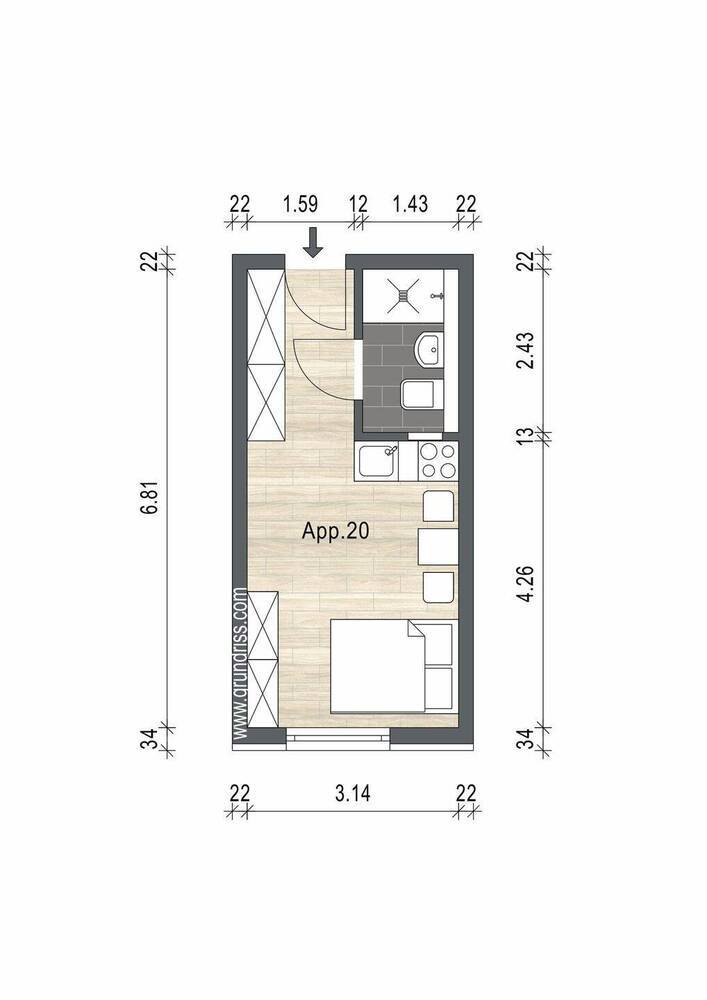 Bonner Norden - Hochwertiges, modernes Studentenapartment (Alfter Alanus Campus II)