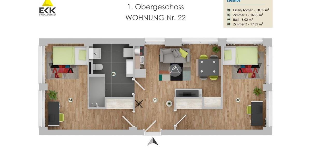 Vier Wohnungen. Vier Chancen. Ein neues Kapitel. 4 top-sanierte 2-Zimmer-Wohnungen in Bonn 2 zimmer