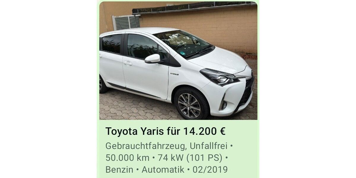 Toyota Yaris 50.000 km 14.200 &euro; Leverkusen 51377