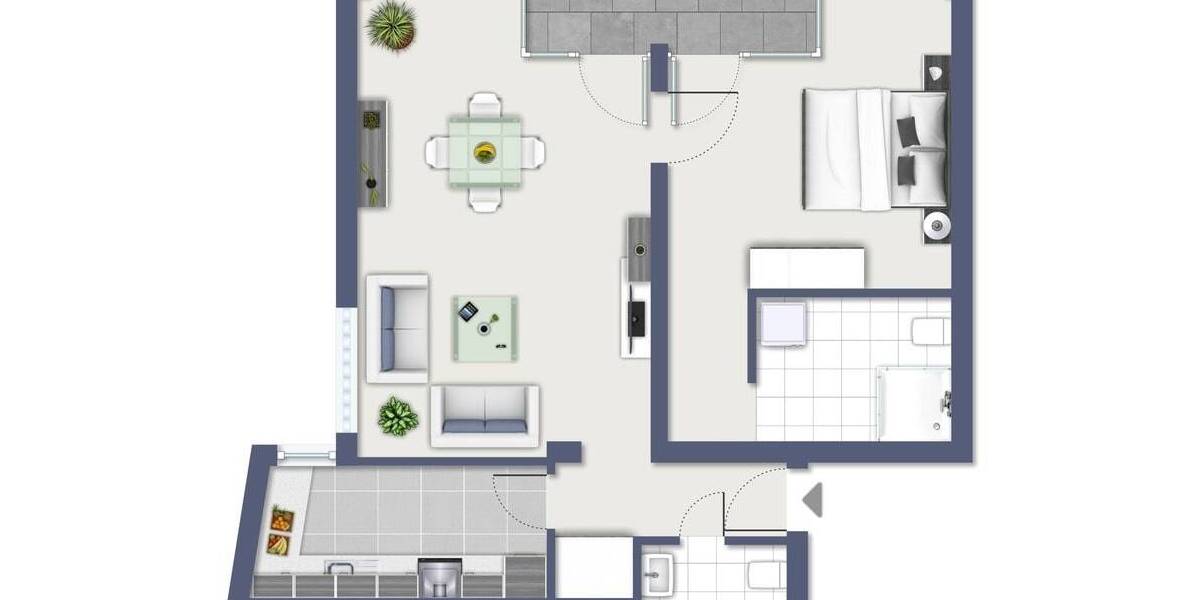 Etagenwohnung Köln Holweide - 2 Zimmer, 50 m&sup2;, 149.000&euro; | Angebot:26160811