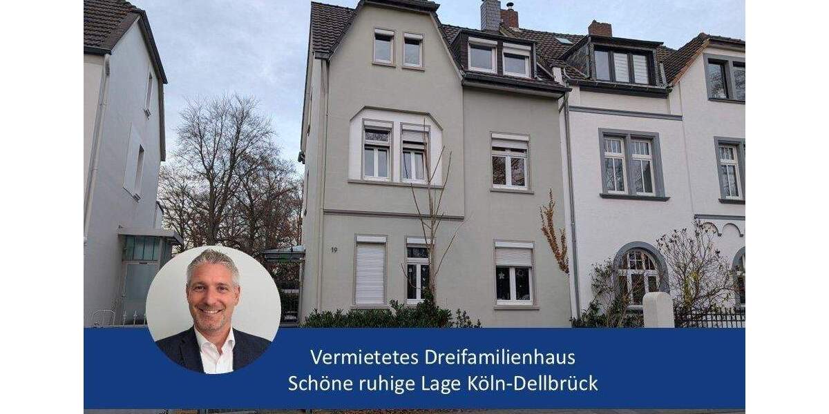 Vermietetes Dreifamilienhaus in Köln-Dellbrück 6 zimmer