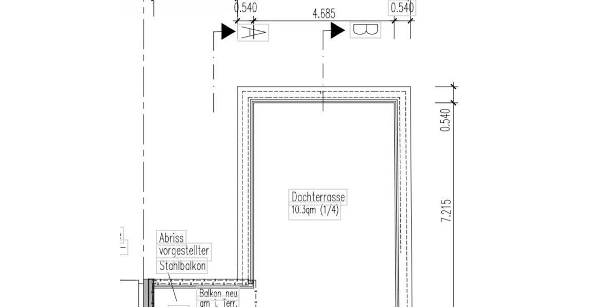 Dachgeschoßwohnung Köln Lindenthal - 2 Zimmer, 70 m&sup2;, 1.500&euro; | Angebot:26447918