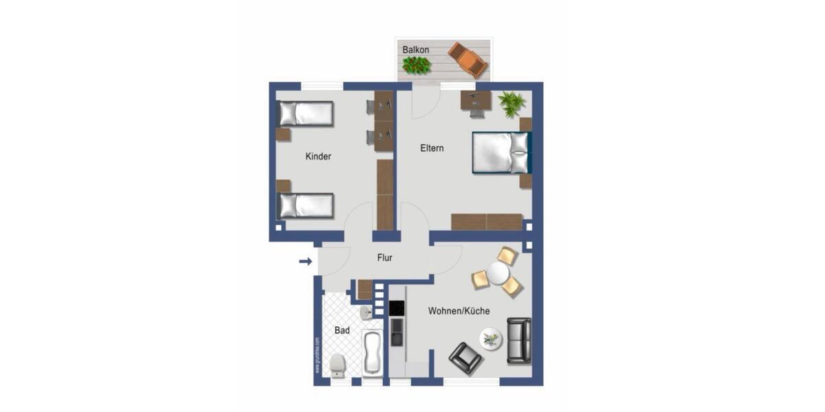 Provisionsfreie Wohnung in Gremberghoven zu verkaufen 2 zimmer