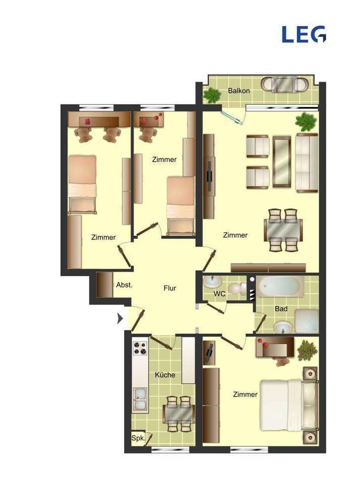 Wohnung zum Mieten in Sankt Augustin 819 € 88 m²