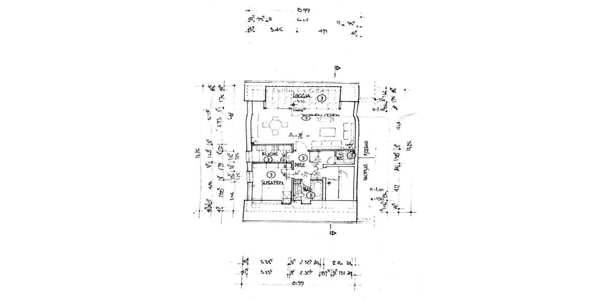 Dachgeschoßwohnung Bonn Beuel-Mitte - 2 Zimmer, 73 m&sup2;, 1.250&euro; | Angebot:26310444