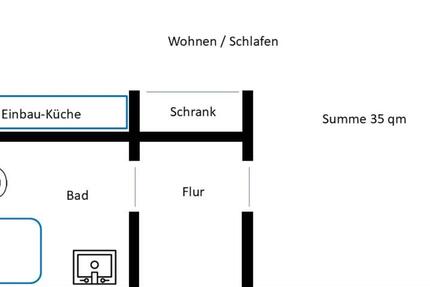 Frechen 35 qm Souterrain Renoviert Küche 1 zimmer