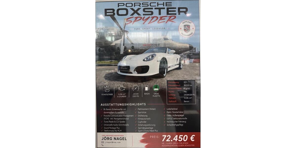 Porsche Boxster 37.937 km 67.777 &euro; Hürth 50354