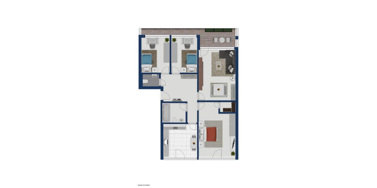 Etagenwohnung Köln Lindenthal - 4 Zimmer, 95 m&sup2;, 1.235&euro; | Angebot:26067681