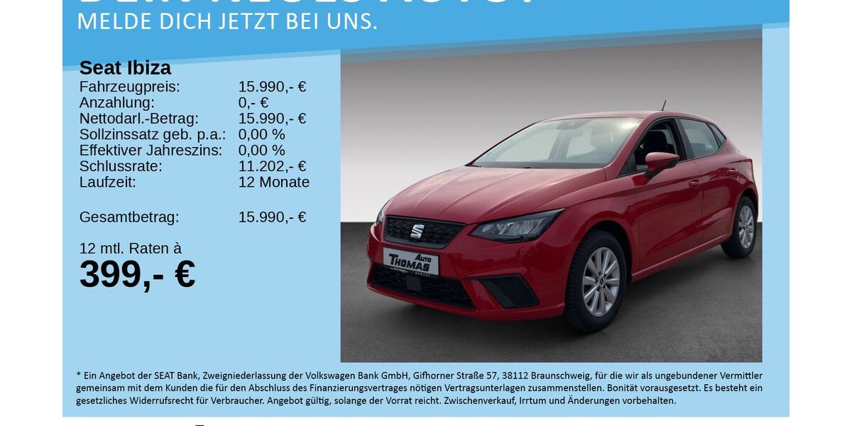 Seat Ibiza 26.024 km 15.990 &euro; Bonn 53227