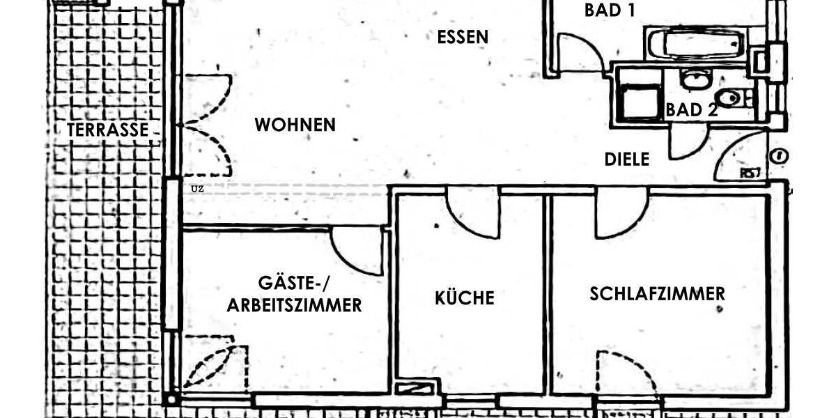 Köln-Junkersdorf, schöne 3-Zimmer Wohnung mit Kamin, großer Terrasse und TG-Stellplatz - 3- Köln Junkersdorf | Angebot:26181670