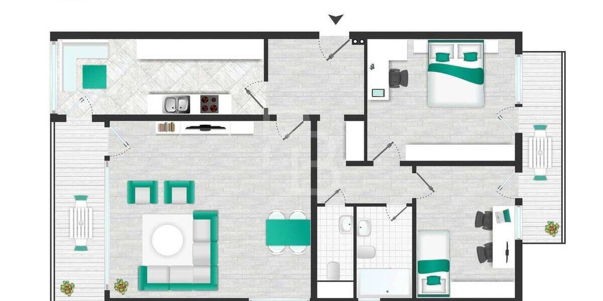 Etagenwohnung Köln Marienburg - 3 Zimmer, 94 m&sup2;, 543.000&euro; | Angebot:26065822