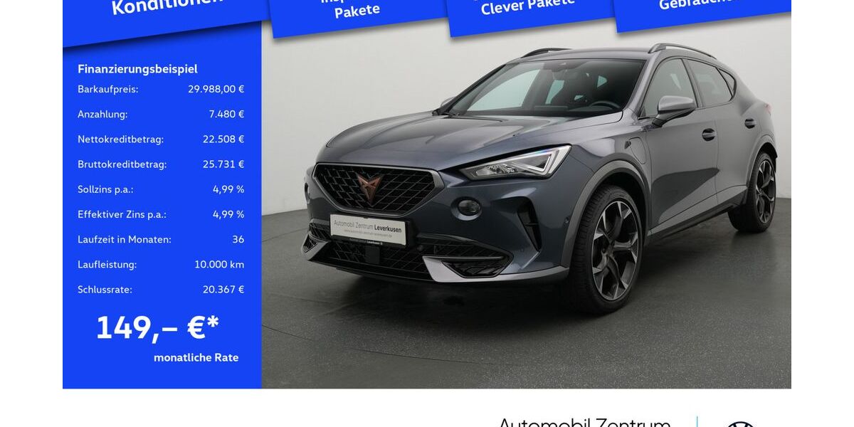Cupra Formentor 31.685 km 28.380 &euro; Leverkusen 51379