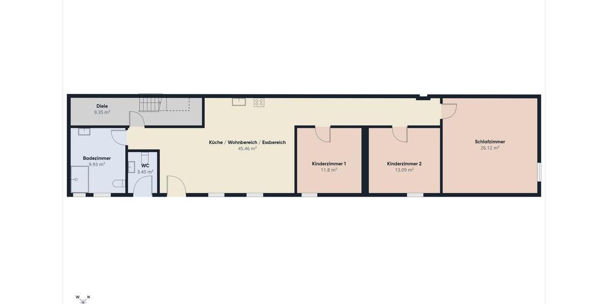 Etagenwohnung Bedburg - 4 Zimmer, 119 m&sup2;, 1.250&euro; | Angebot:26252921