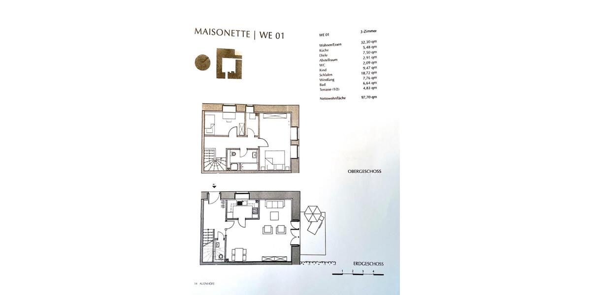 Maisonettenwohnung Köln Chorweiler - 3 Zimmer, 98 m&sup2;, 389.000&euro; | Angebot:26701014