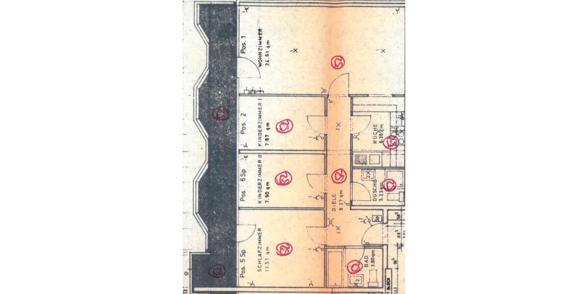 Hochparterre Köln Kalk - 4 Zimmer, 84 m&sup2;, 345.000&euro; | Angebot:26173320