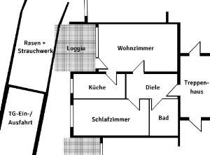 Zwei Zimmer mit Terrasse in Beuel - Küdinghoven - 2- Bonn Küdinghoven | Angebot:26803658