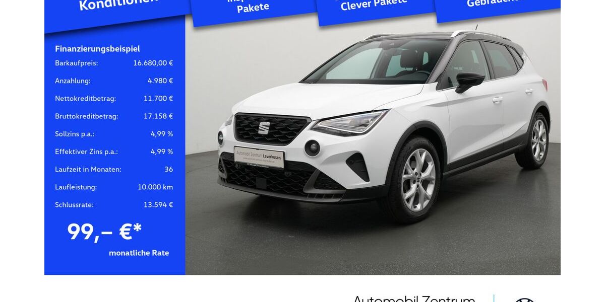Seat Arona 57.221 km 16.680 &euro; Leverkusen 51379