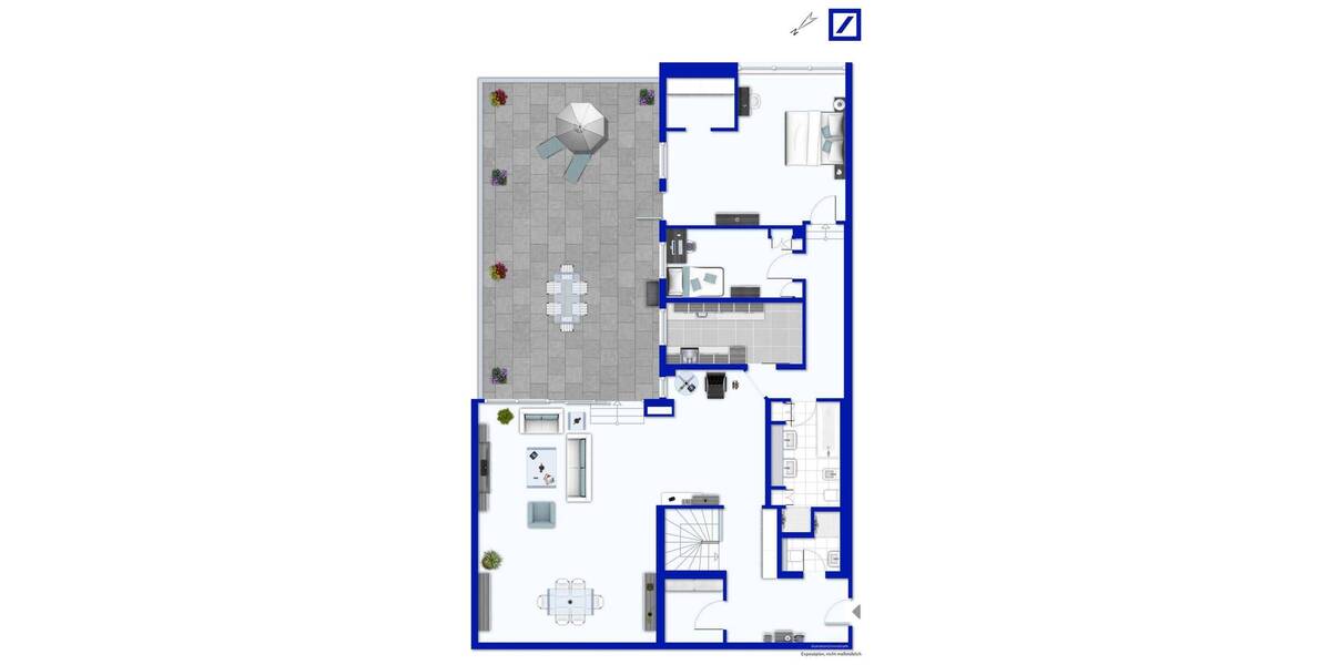 Terrassenwohnung Bergisch Gladbach Katterbach - 4 Zimmer, 190 m&sup2;, 598.000&euro; | Angebot:26933941