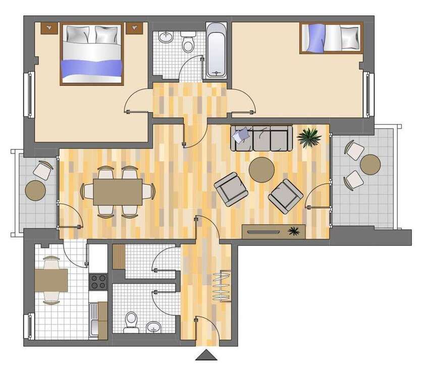 Wohnung zum Mieten in Düsseldorf 758 € 65.95 m²