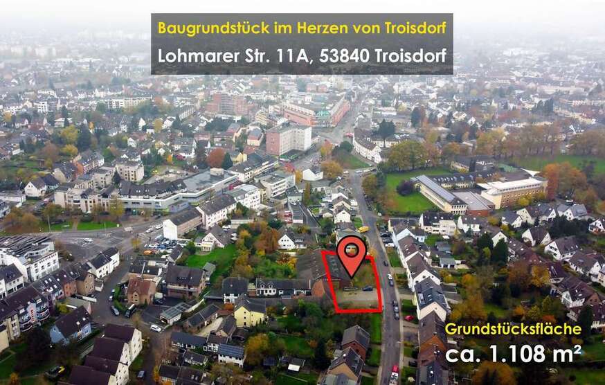 Grundstück zu verkaufen in Troisdorf-Mitte 1.100.000 € 1108 m²