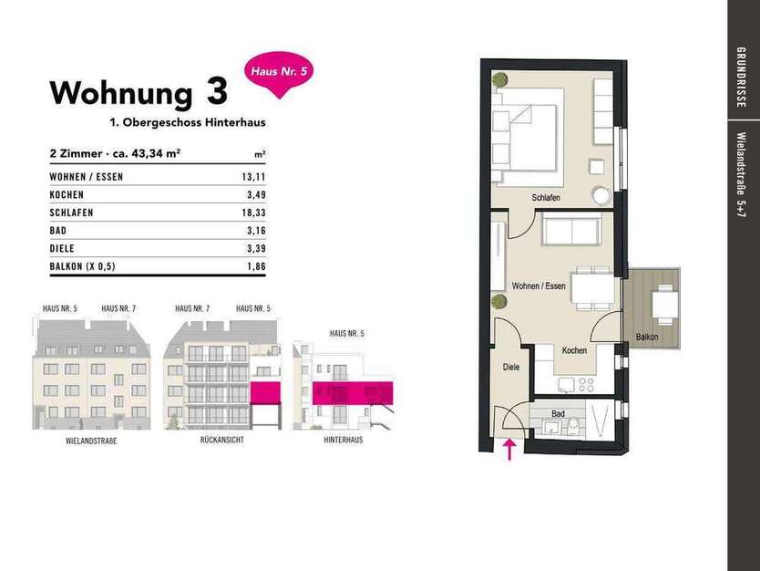 Wohnung zum Kaufen in Köln 319.000 € 43.34 m²