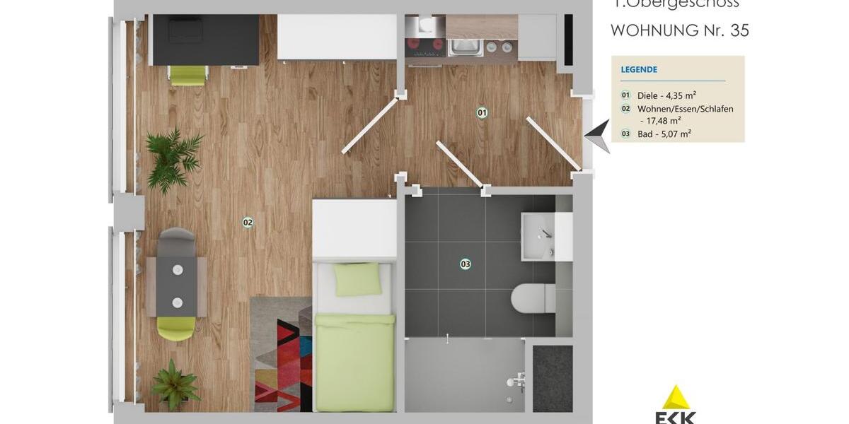 ACHT Wohnungen. ACHT Chancen. Ein Zuhause. 8 top-sanierte 1-Zimmer-Wohnungen in Bonn-Beuel 1 zimmer