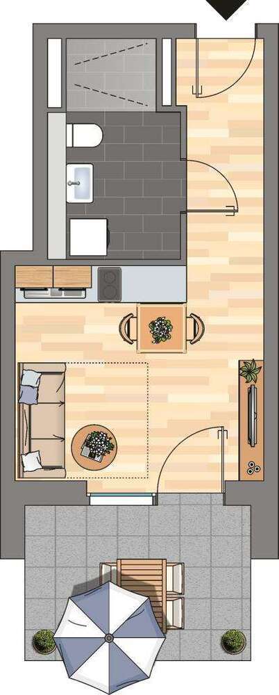 Wohnung zum Mieten in Bonn 529 € 28.4 m²