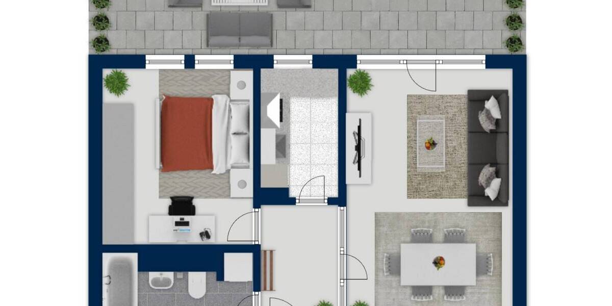 Etagenwohnung Köln Braunsfeld - 2 Zimmer, 77 m&sup2;, 498.000&euro; | Angebot:26779120