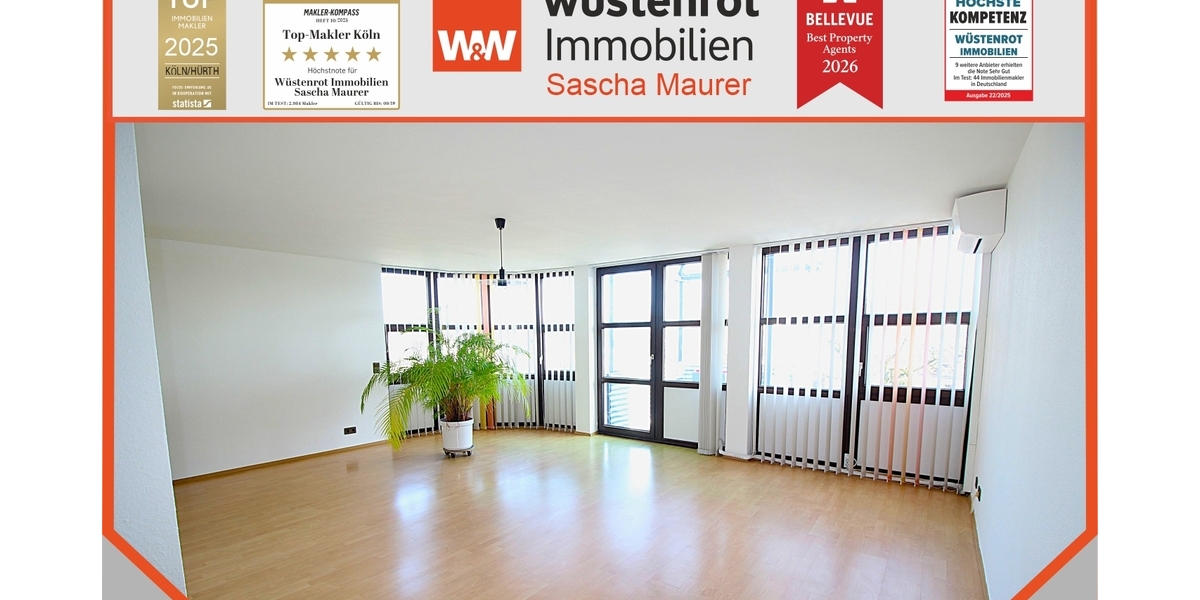 Bezugsfreie, barrierearme und frisch renovierte 2 Zimmer ETW mit Terrasse, Aufzug und TG-Stellplatz. - Etagenwohnung Sankt Augustin | Angebot:26777828